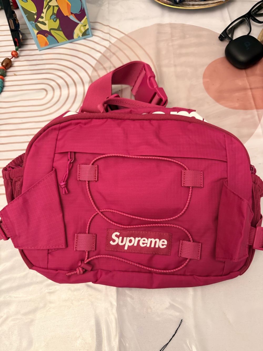 Supreme Hot Pink Shoulder Sling Bag